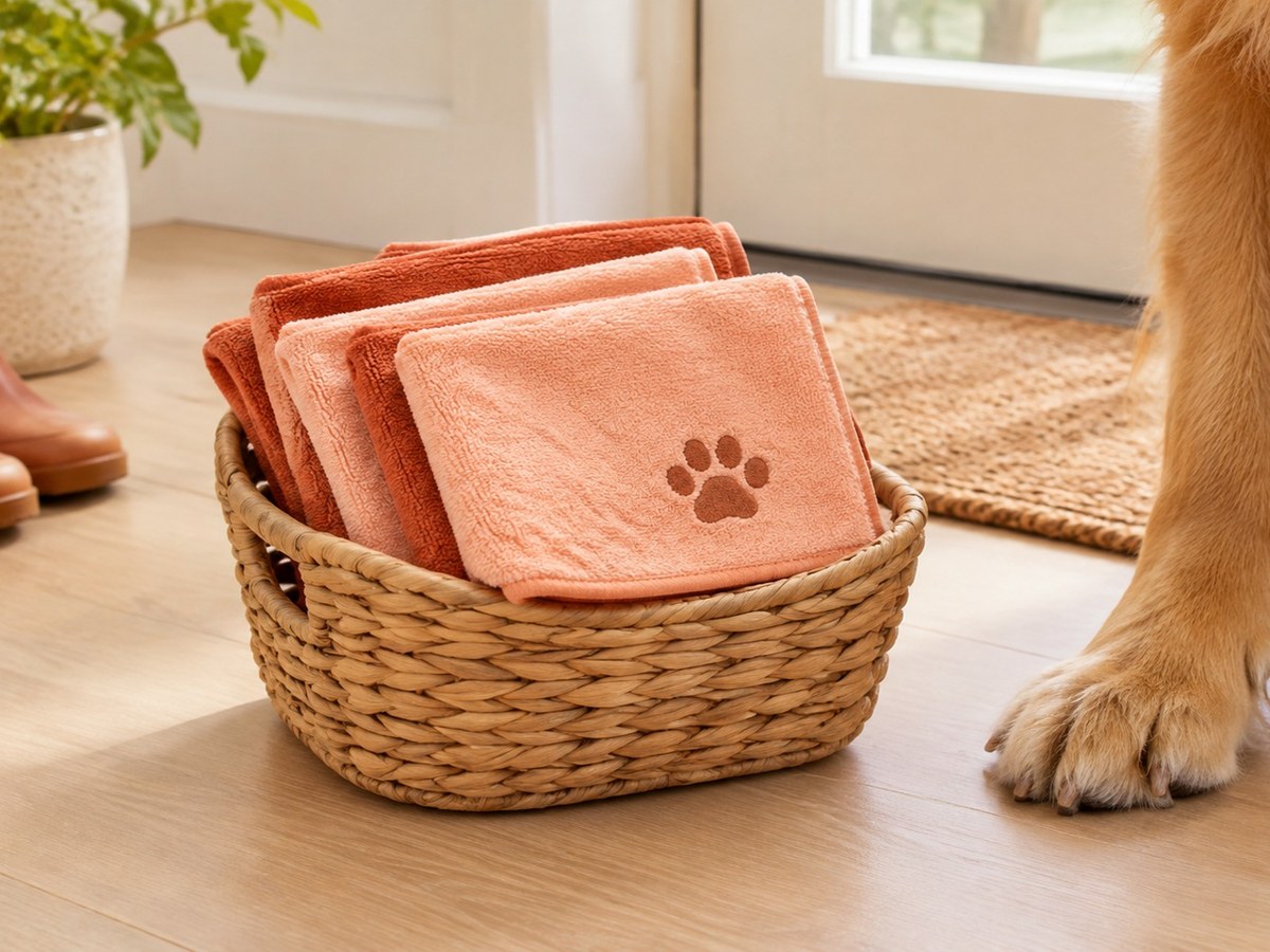 Catalog photograph of Paw Wipe Cloth Set